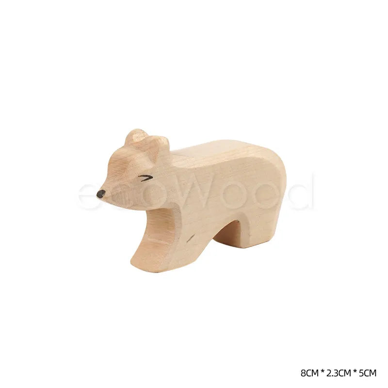 Handmade Wooden Artic Animal Friends