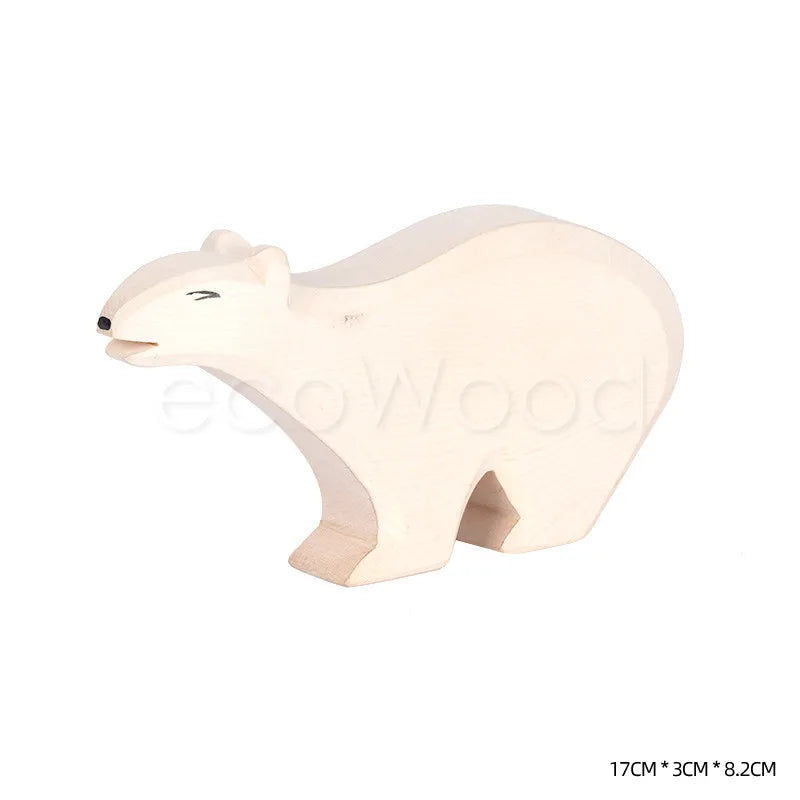 Handmade Wooden Artic Animal Friends