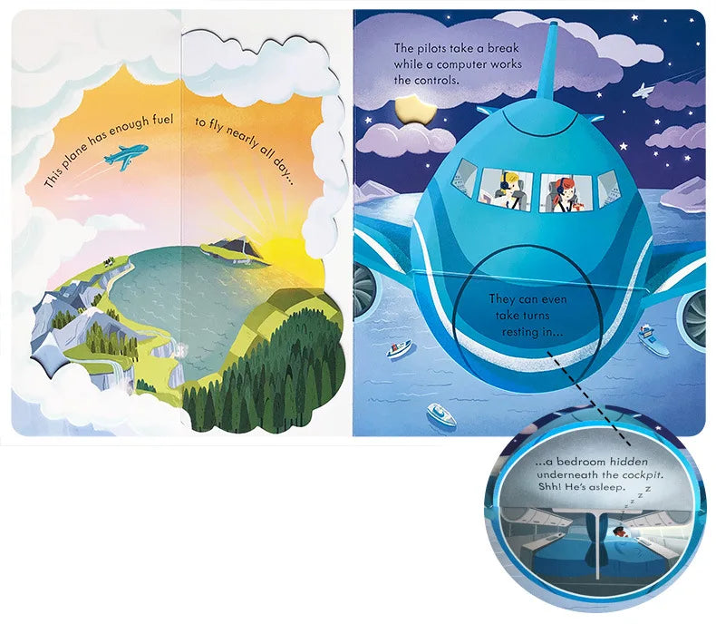 Usborne Peep Inside How A Plane Works Flap Book