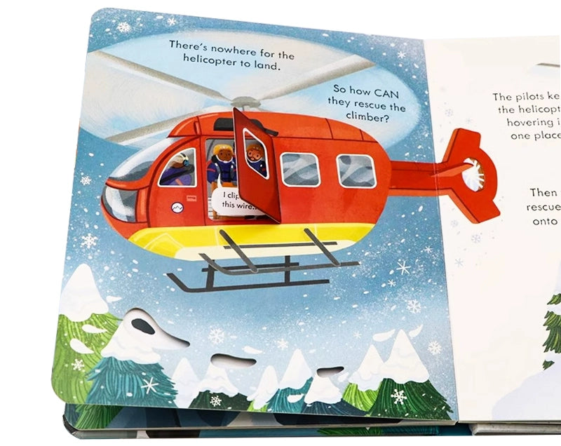 Usborne Peep Inside How A Helicopter Works Flap Book