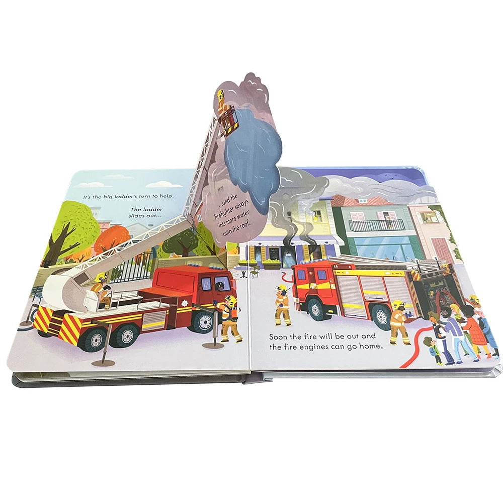 Usborne Peep Inside How A Fire Engine Works Flap Book