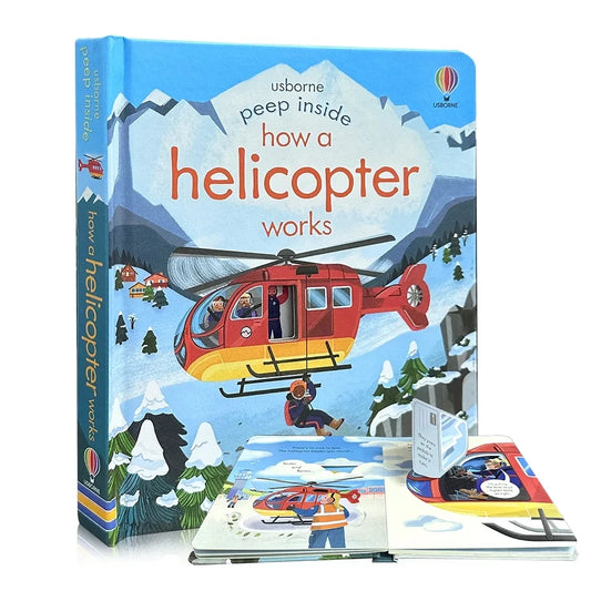 Usborne Peep Inside How A Helicopter Works Flap Book