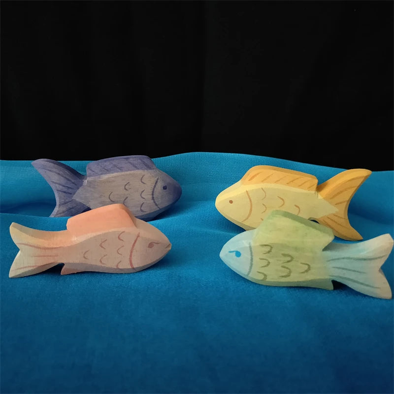 Handmade Wooden Ocean Animal Friends