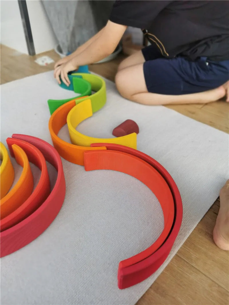 Wooden Stacking Arches and Colour Sorting Balls