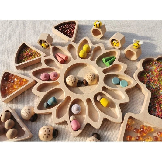 Wooden Sensory Sorting Trays