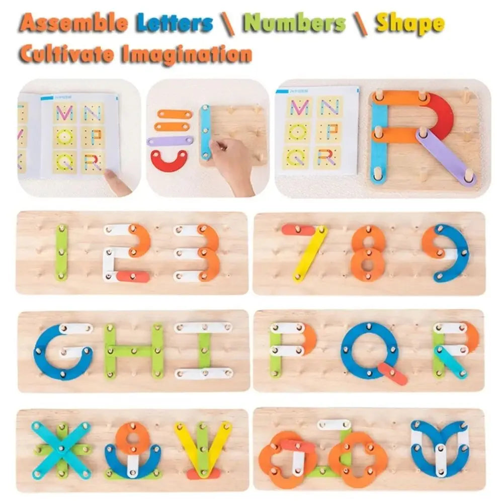 Wooden Letter Puzzle Board