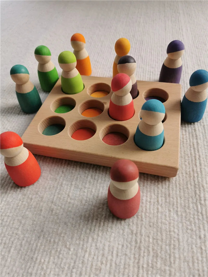 Wooden Stacking Arches and Colour Sorting Balls