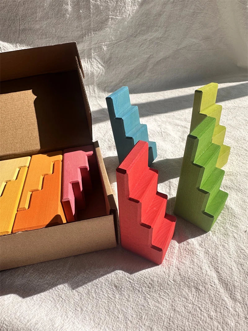 Wooden Castle Stacking Blocks