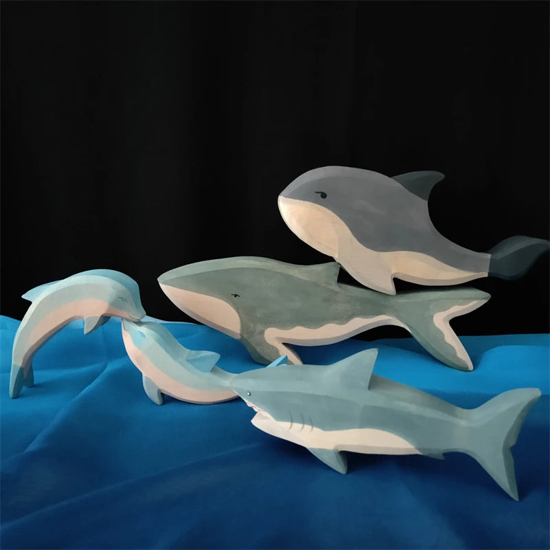 Handmade Wooden Ocean Animal Friends