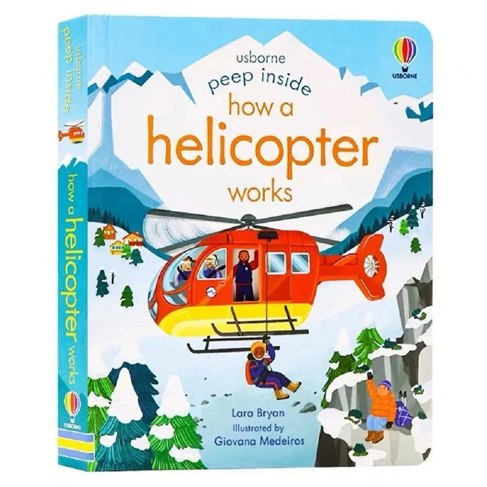 Usborne Peep Inside How A Helicopter Works Flap Book