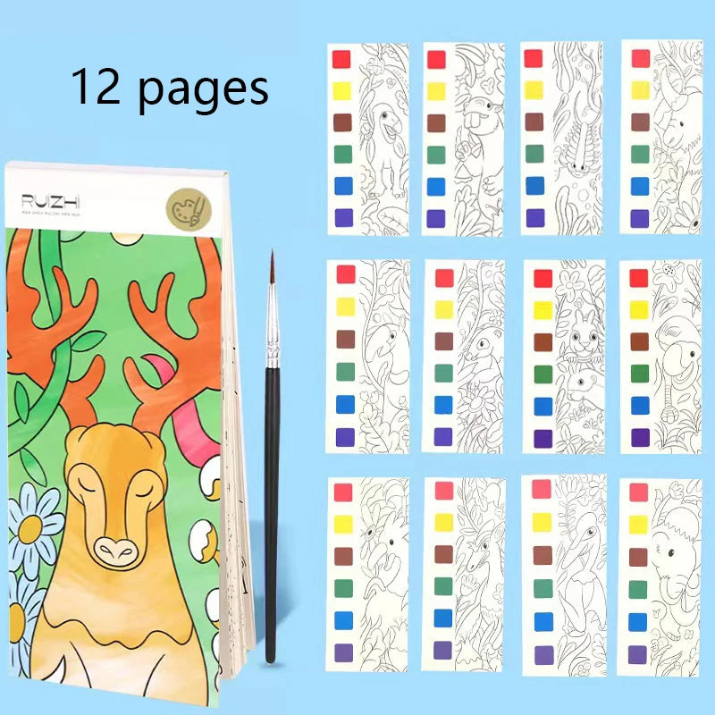 Children's Watercolour Colouring Book