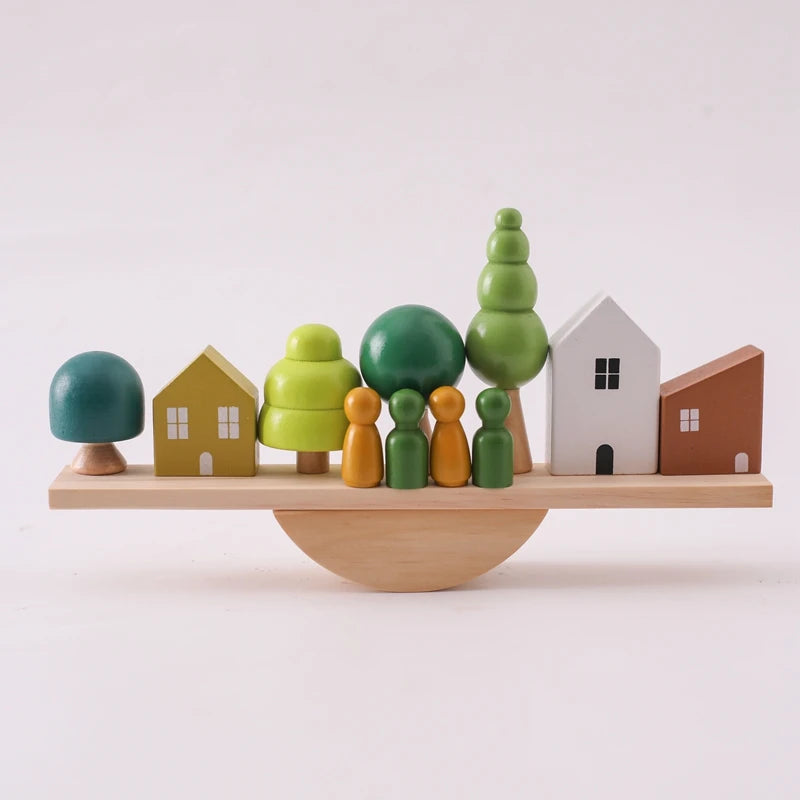 Montessori Wooden Balancing & Stacking Toy