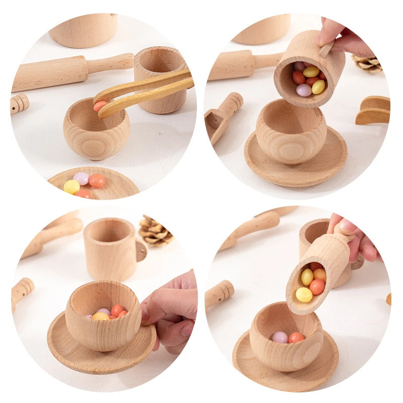 Sensory Tray Wooden Accessories