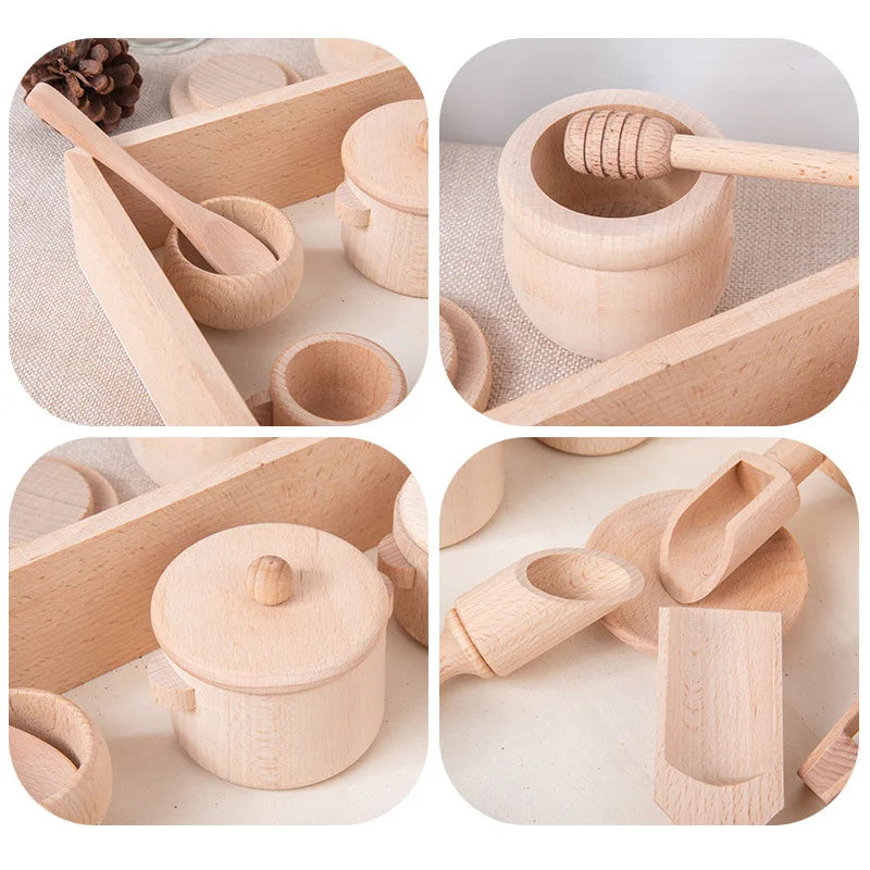 Sensory Tray Wooden Accessories