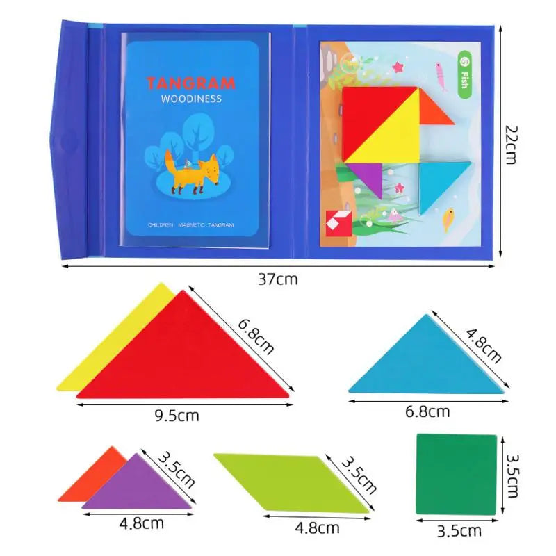 Magnetic Tangram Puzzle Book