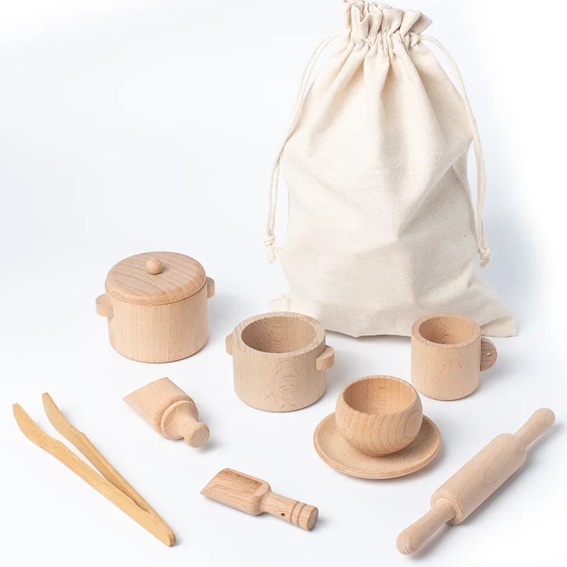 Sensory Tray Wooden Accessories