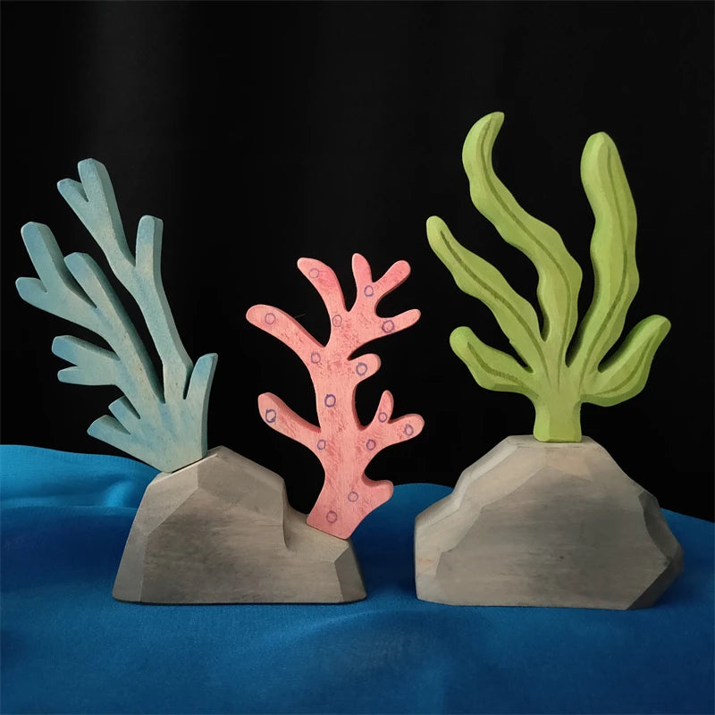 Handmade Wooden Ocean Animal Friends