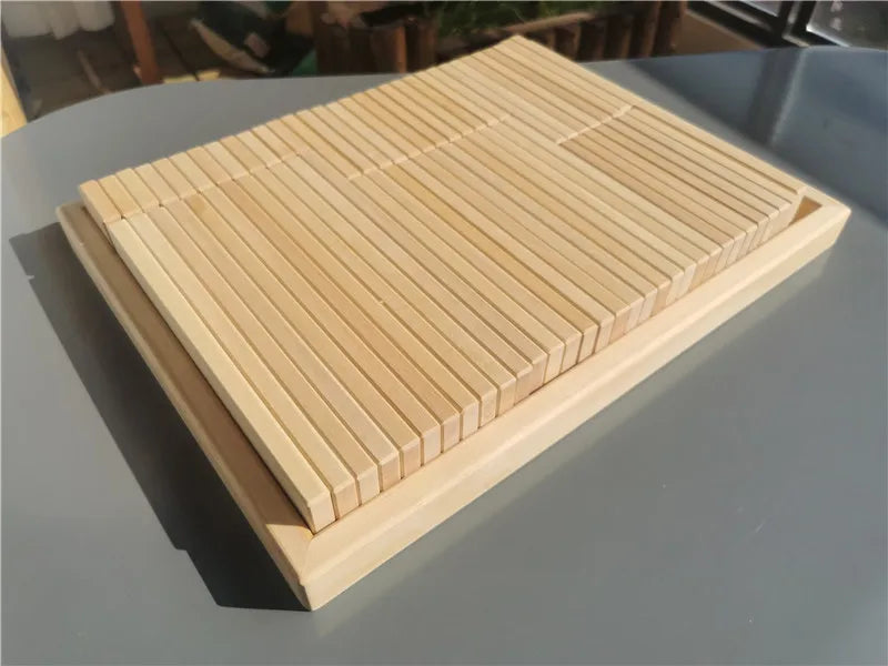 Large Rainbow Wood Building Slats