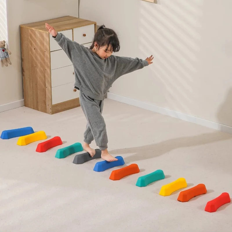 Kids Rainbow Balance Beam - 6 Pack