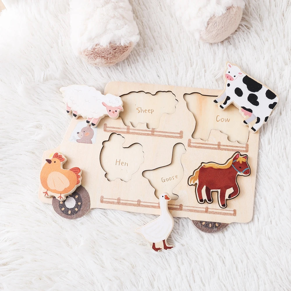 Montessori Matching Puzzle Board