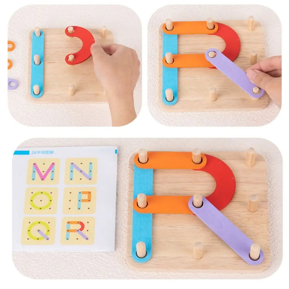 Wooden Letter Puzzle Board