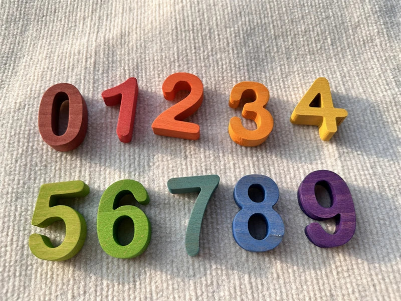 Montessori Wooden Rainbow Alphabet & Number Puzzle