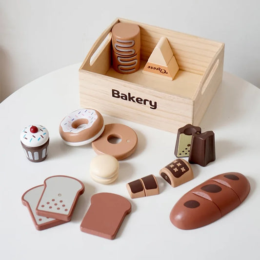 Wooden Pretend Bakery Food, Fruit & Vegetables