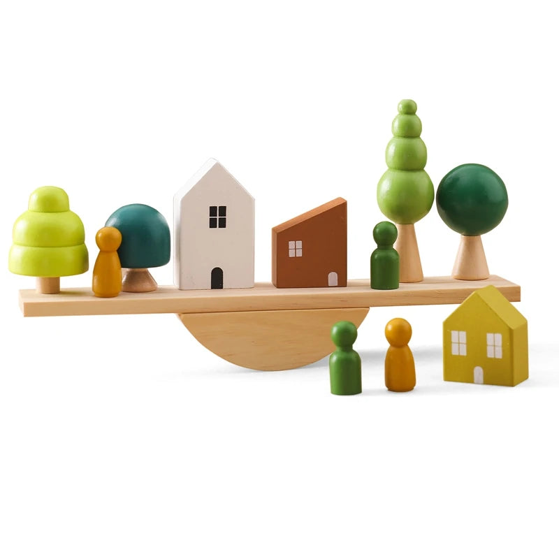 Montessori Wooden Balancing & Stacking Toy