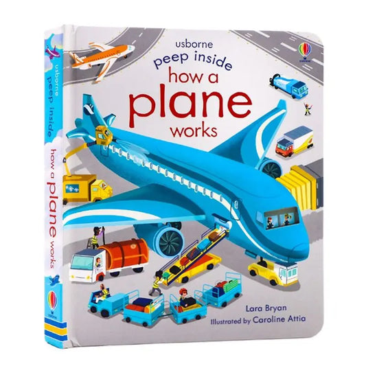 Usborne Peep Inside How A Plane Works Flap Book