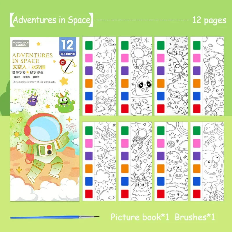 Children's Watercolour Colouring Book