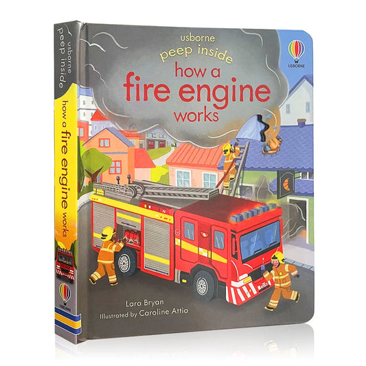 Usborne Peep Inside How A Fire Engine Works Flap Book