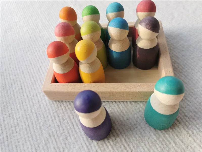 Wooden Stacking Arches and Colour Sorting Balls