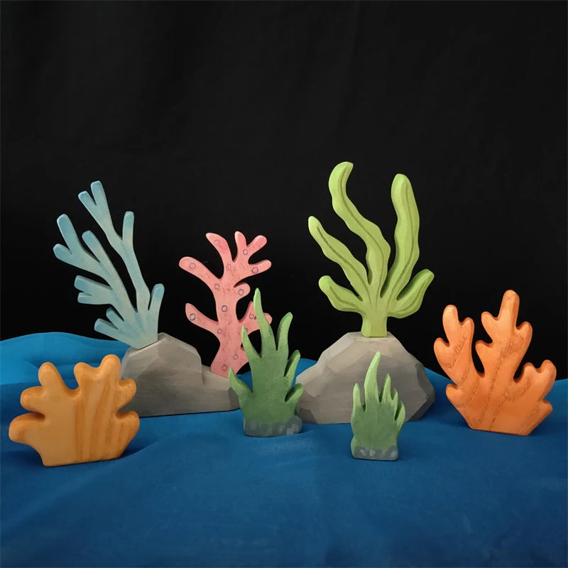 Handmade Wooden Ocean Animal Friends