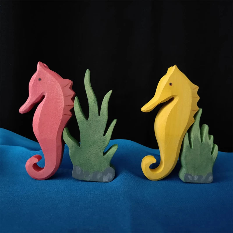 Handmade Wooden Ocean Animal Friends