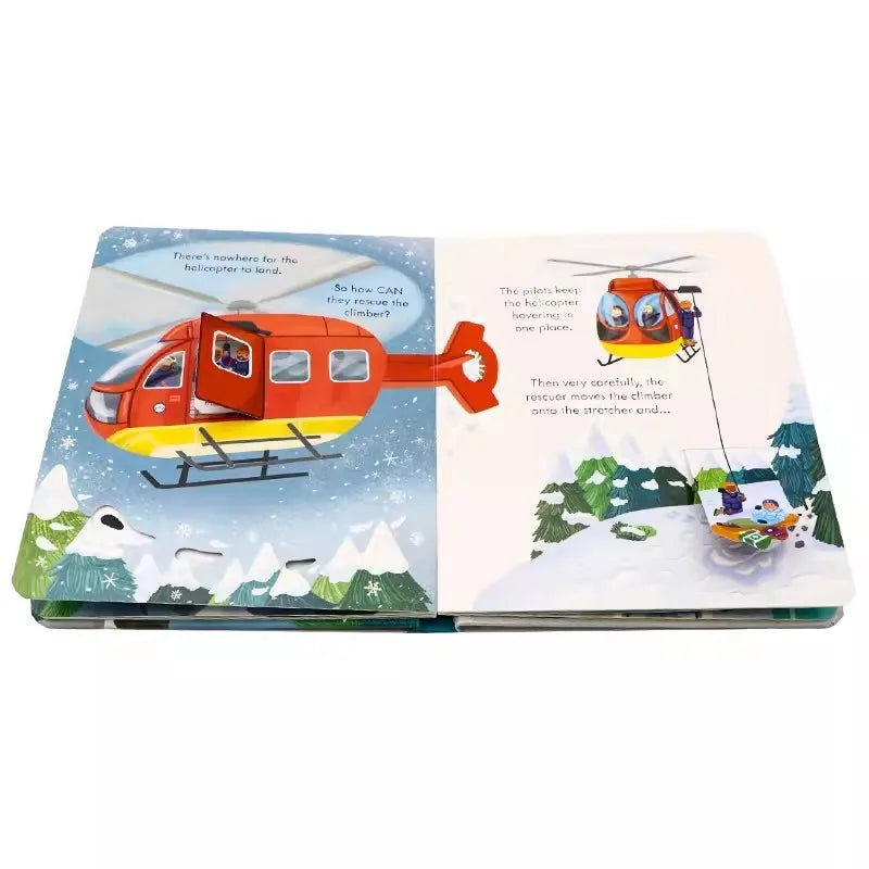 Usborne Peep Inside How A Helicopter Works Flap Book