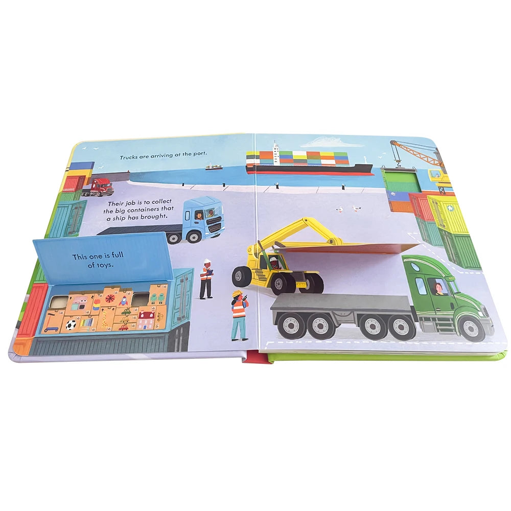 Usborne Peep Inside How A Truck Works Flap Book