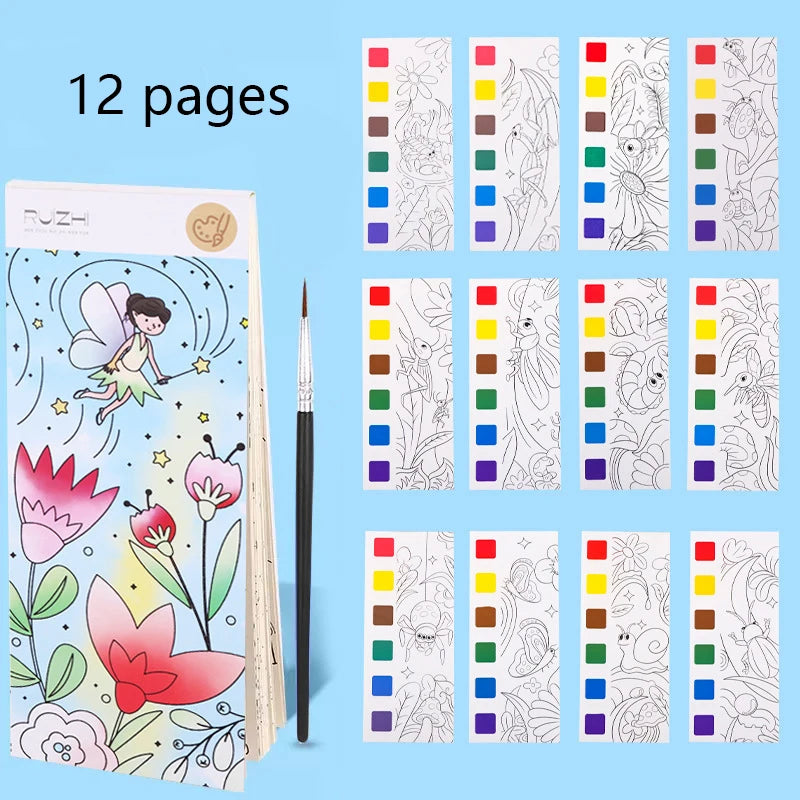 Children's Watercolour Colouring Book