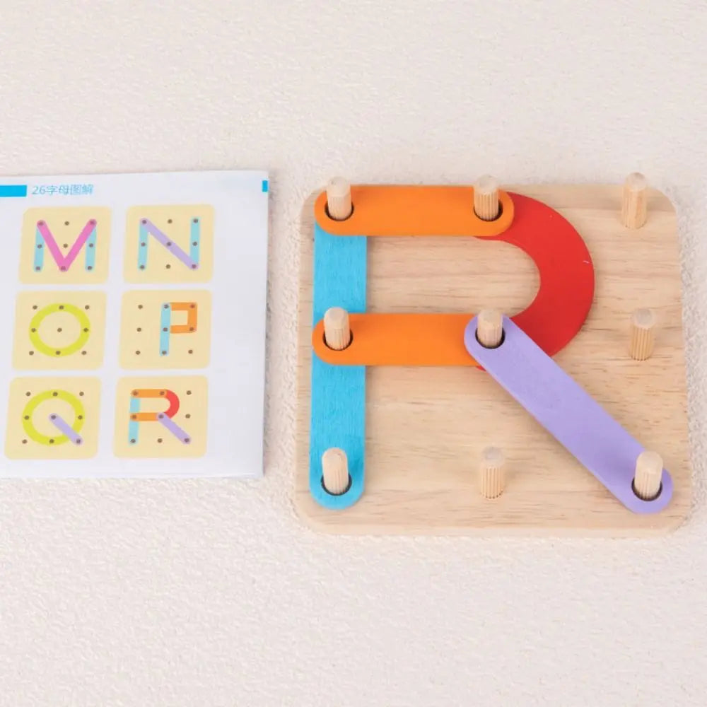 Wooden Letter Puzzle Board