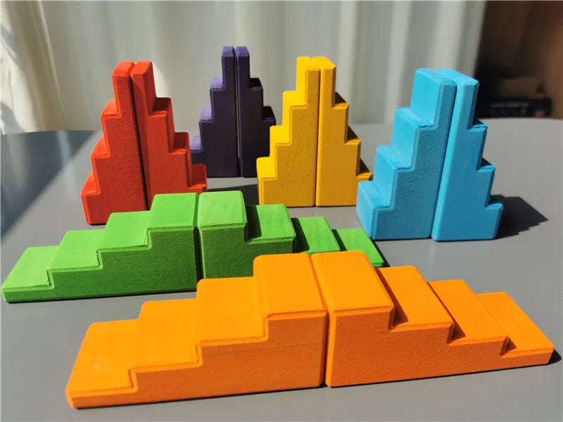 Wooden Castle Stacking Blocks