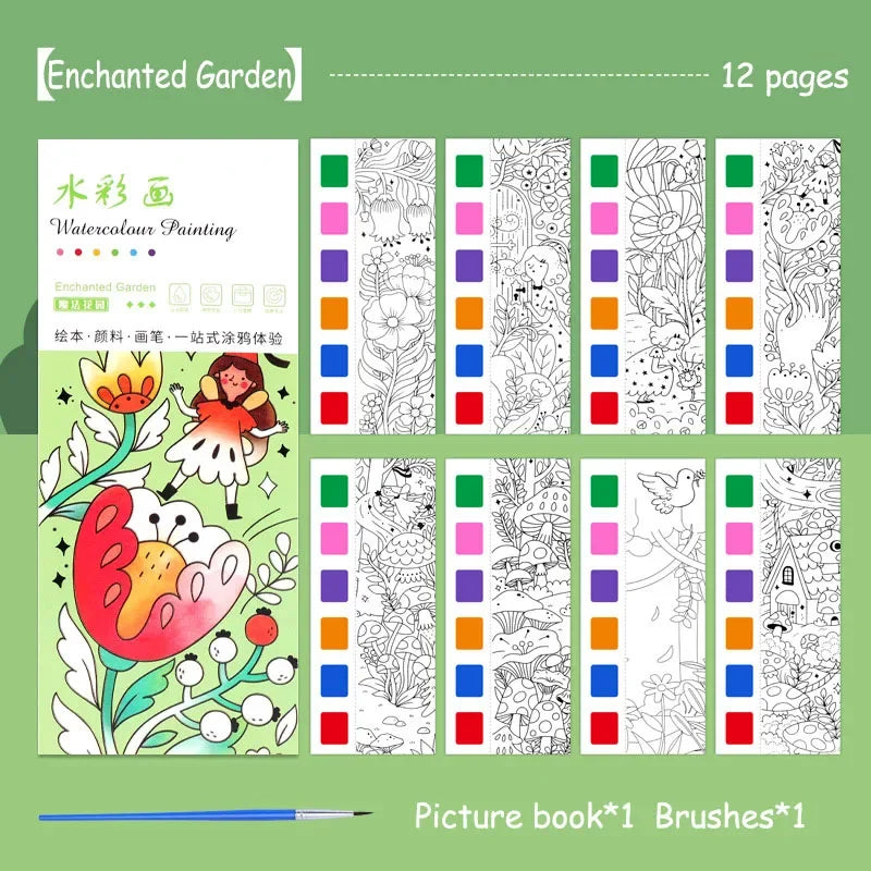 Children's Watercolour Colouring Book